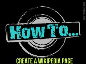 how to create a wikipedia page online
